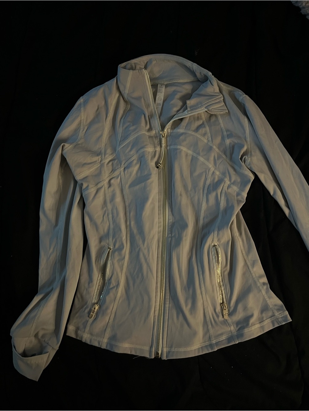 lululemon athletica Light Gray Zip-Up Utility Jacket